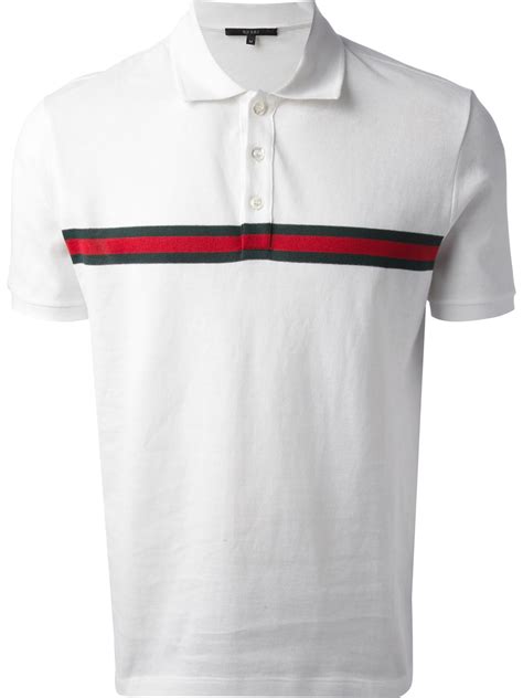 white polo gucci shirt|gucci lace polo shirt.